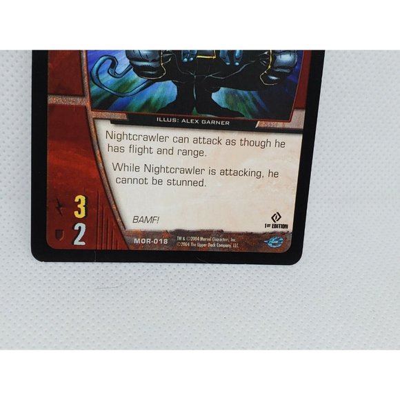 Vintage Jean Grey And Nightcrawler V.S. System Collectible X-Men Marvel Card - Picture 5 of 11